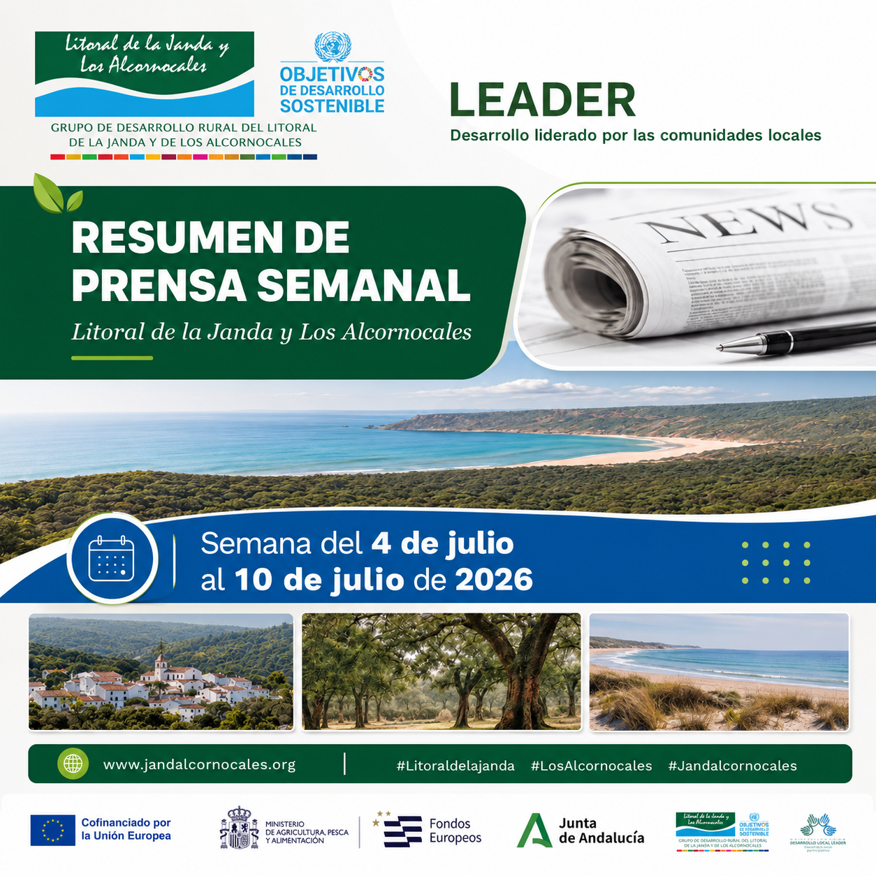 Resumen de prensa semanal | Litoral de la Janda y Los Alcornocales Semana del 4 de julio al 10 de julio de 2026